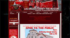 Desktop Screenshot of lacountyfiremuseum.com